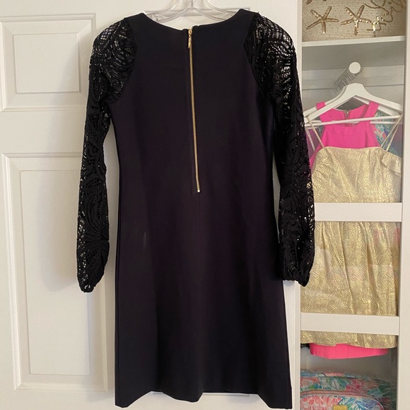 NWT Lilly Pulitzer Gali Dress Onyx Black XS - Picture 4 of 6